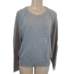 Karen Scott Gray Crew Neck Sweater